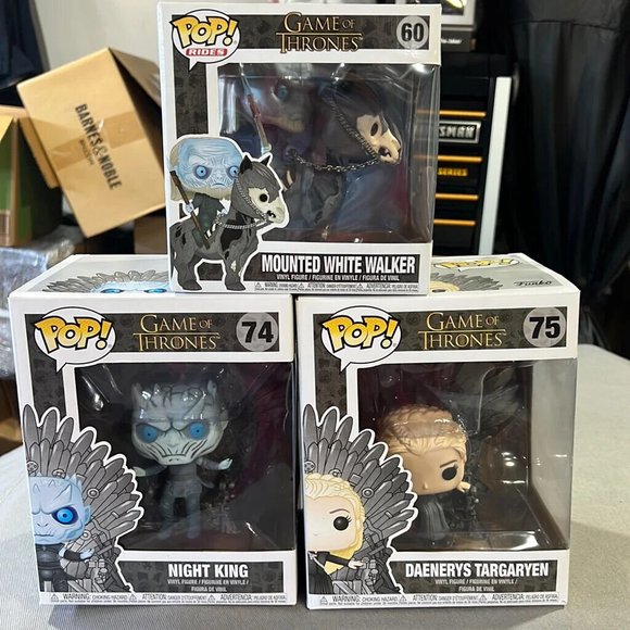 Mounted white walker funko pop